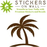 Palm Wall Sticker Set Brown | Stickers on Wall
