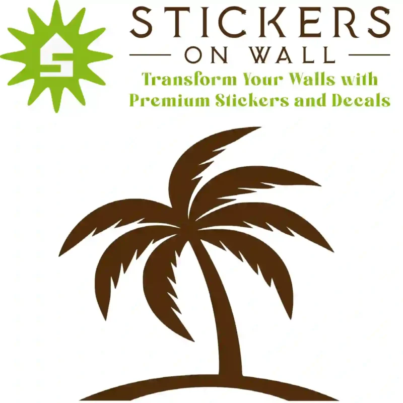 Palm Wall Sticker Set Brown | Stickers on Wall