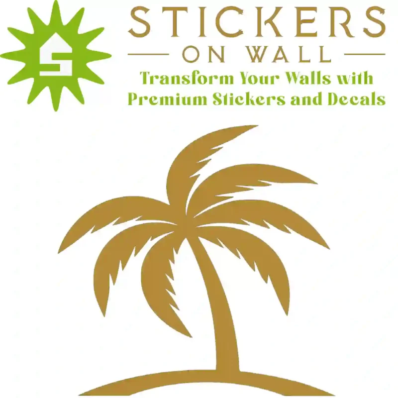 Palm Wall Sticker Set Gold | Stickers on Wall